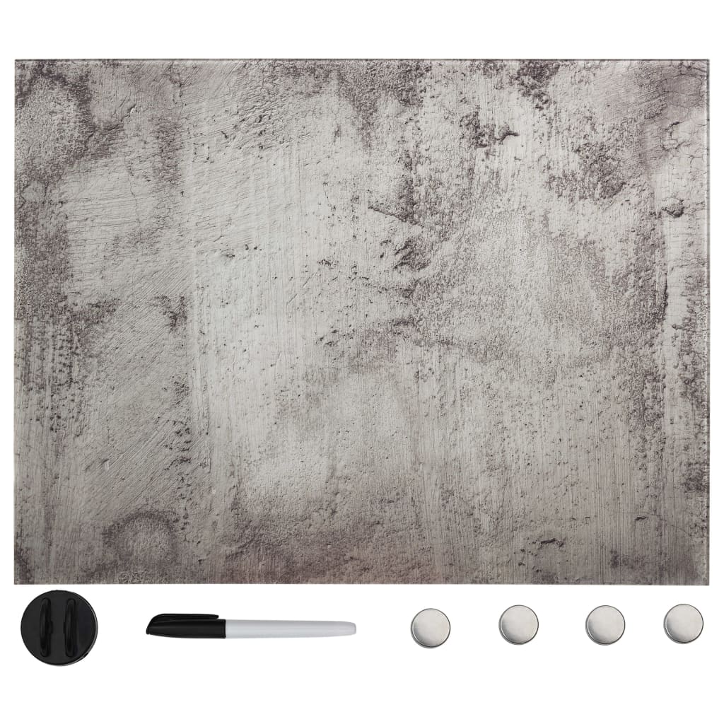 Pizarra magnética de pared vidrio 100x60 cm
