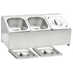 Soporte bandeja Gastronorm con 3 bandejas 1/6 acero inoxidable