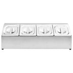 Soporte bandeja Gastronorm con 4 bandejas 1/6 acero inoxidable