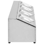 Soporte bandeja Gastronorm con 4 bandejas 1/6 acero inoxidable