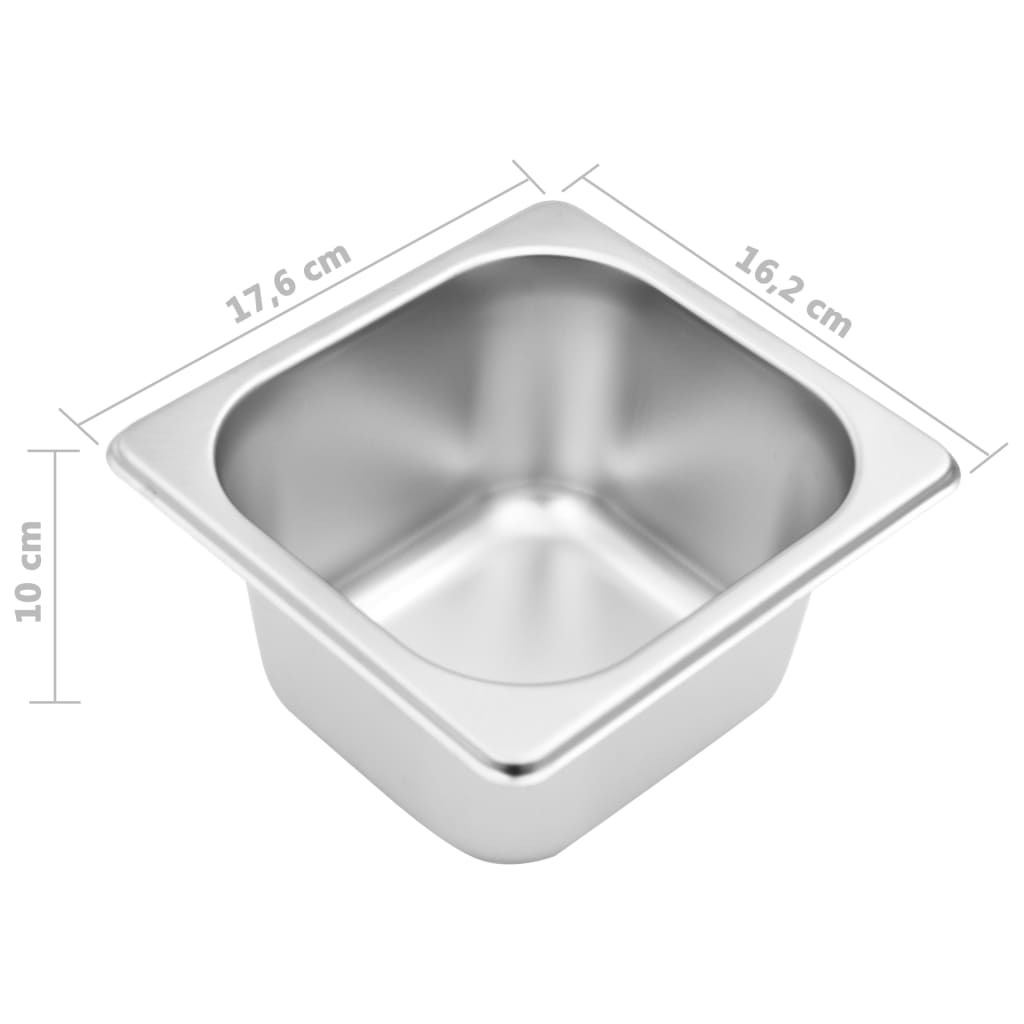 Soporte bandeja Gastronorm con 4 bandejas 1/6 acero inoxidable