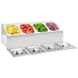 Soporte bandeja Gastronorm con 4 bandejas 1/6 acero inoxidable
