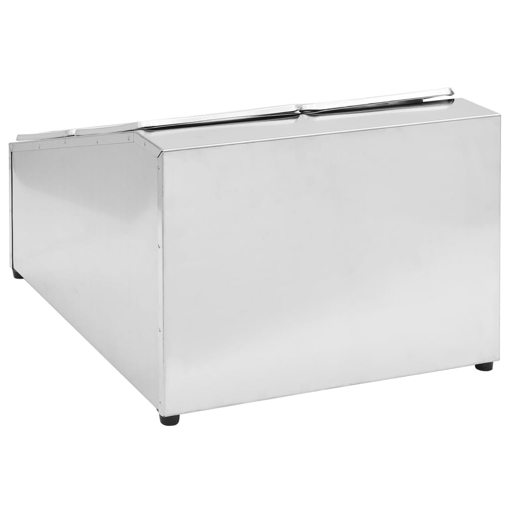 Soporte bandeja Gastronorm con 4 bandejas 1/6 acero inoxidable