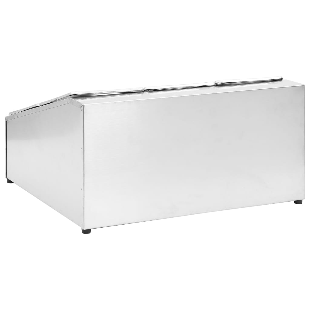 Soporte bandeja Gastronorm con 6 bandejas 1/6 acero inoxidable