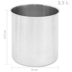 Dispensador de salsa de acero inoxidable 2 x 3,5 L