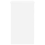 Escritorio de madera contrachapada blanco 90x45x76 cm