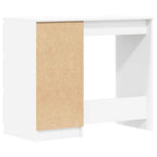 Escritorio de madera contrachapada blanco 90x45x76 cm