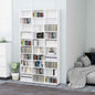 Armario para CDs madera contrachapada blanco 100x23x89,5 cm