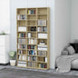 Armario para CDs madera contrachapada blanco 100x23x89,5 cm