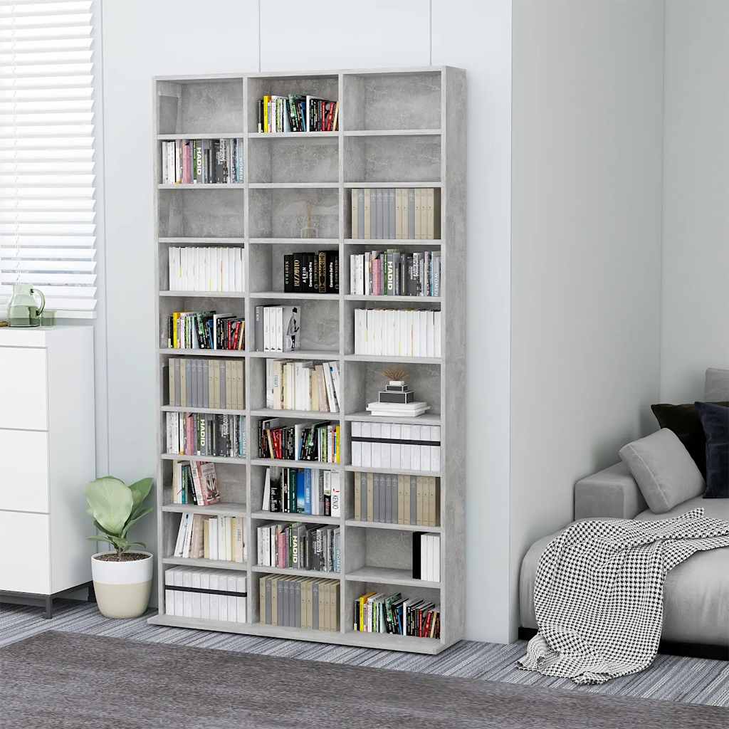 White Plywood CD Cabinet 100x23x89.5 cm