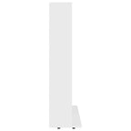 Armario para CDs madera contrachapada blanco 100x23x89,5 cm