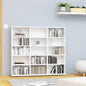 Armario para CDs madera contrachapada blanco 100x23x89,5 cm
