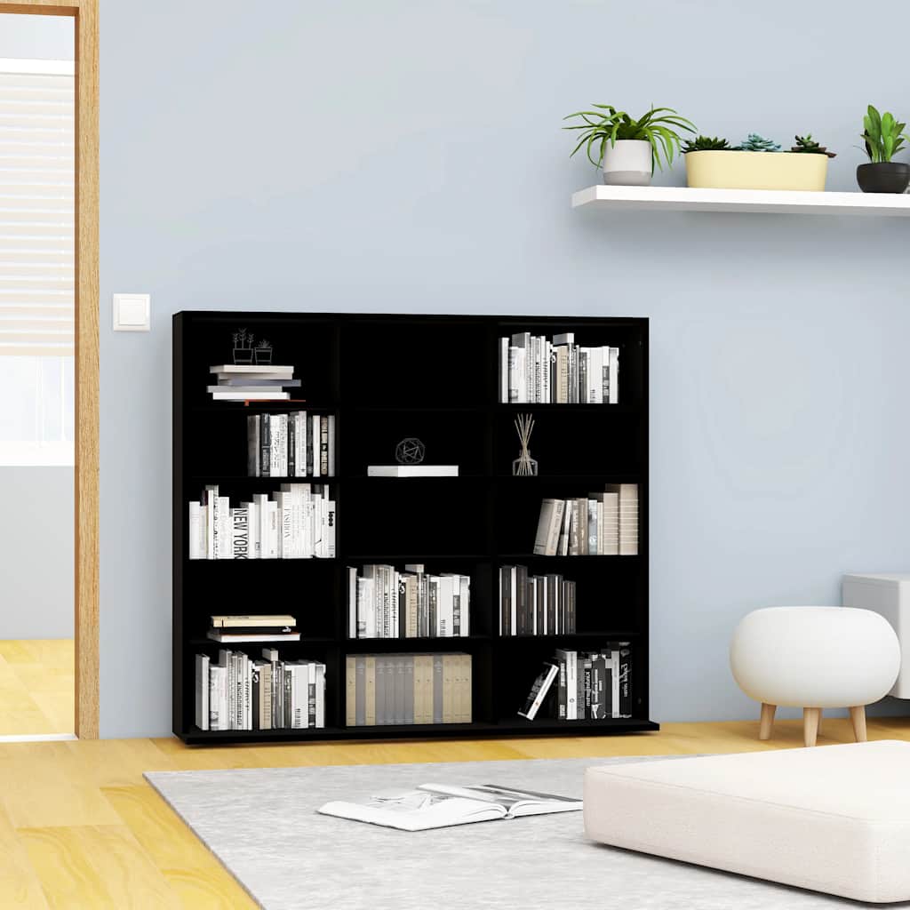 White Plywood CD Cabinet 100x23x89.5 cm
