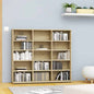 Armario para CDs madera contrachapada blanco 100x23x89,5 cm