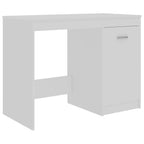 Escritorio de madera contrachapada blanco 100x50x76 cm