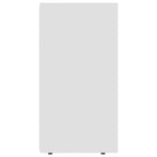 Aparador de madera contrachapada blanco 120x36x69 cm