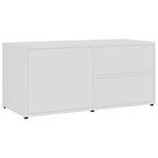 Mueble para TV madera contrachapada blanco 80x34x36 cm