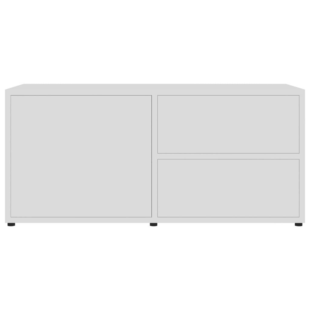 Mueble para TV madera contrachapada blanco 80x34x36 cm
