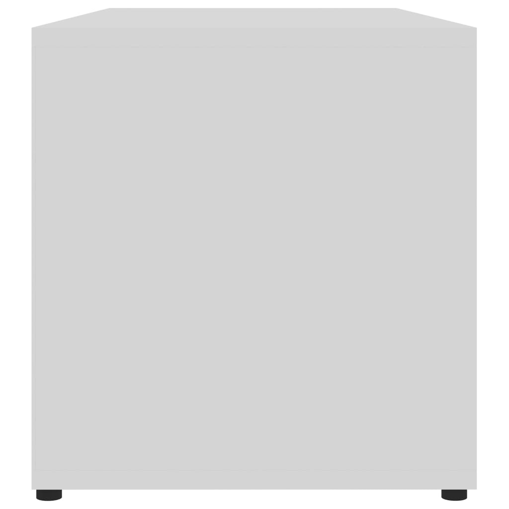 Mueble para TV madera contrachapada blanco 80x34x36 cm
