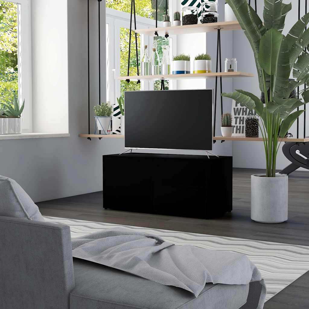 Mueble para TV madera contrachapada blanco 80x34x36 cm
