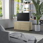 Mueble para TV madera contrachapada blanco 80x34x36 cm