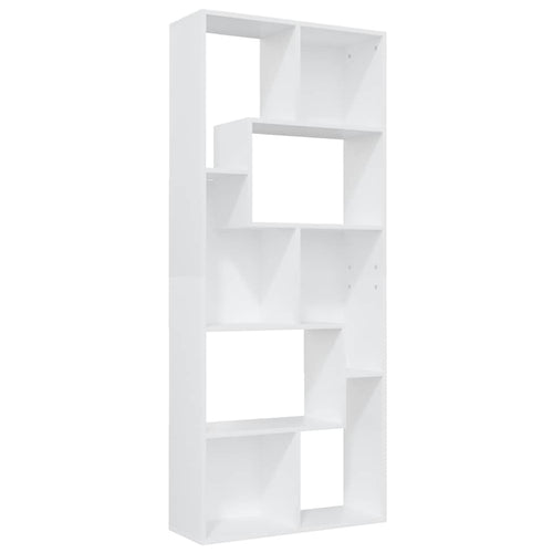 Estantería librería madera contrachapada blanco 67x24x161 cm