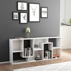 Estantería librería madera contrachapada blanco 67x24x161 cm