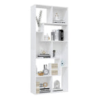 Estantería librería madera contrachapada blanco 67x24x161 cm