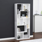 Estantería librería madera contrachapada blanco 67x24x161 cm