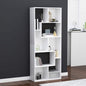 Plywood bookcase white 67x24x161 cm
