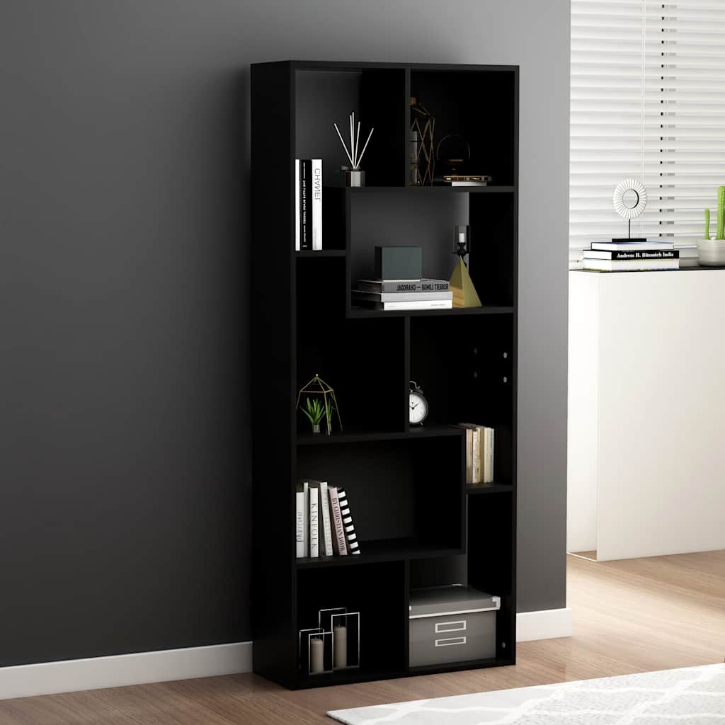 Estantería librería madera contrachapada blanco 67x24x161 cm