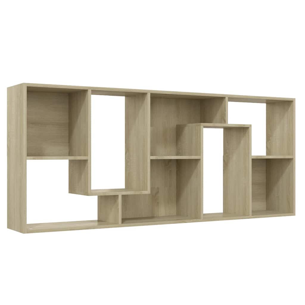 Estantería madera contrachapada color roble Sonoma 67x24x161 cm