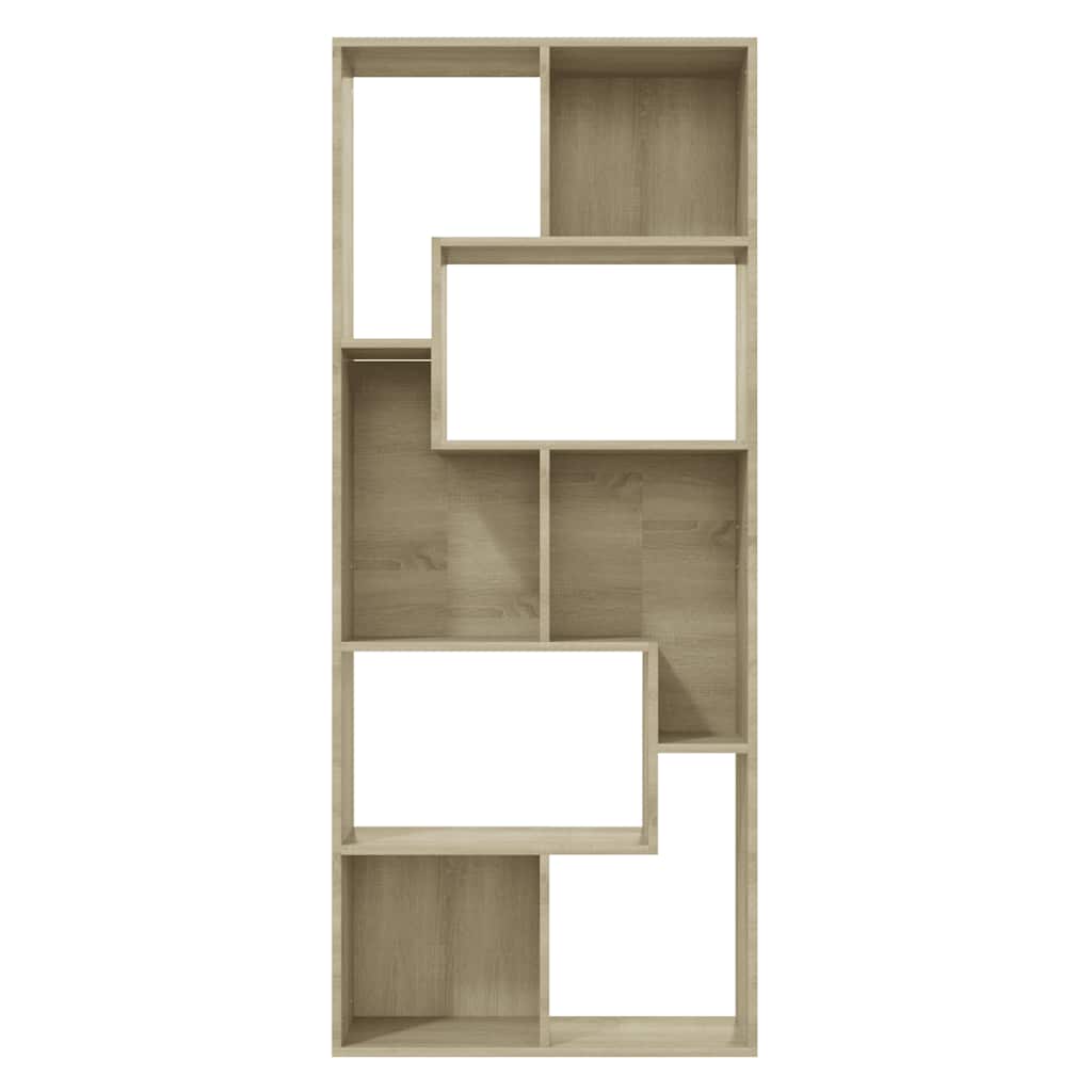 Estantería madera contrachapada color roble Sonoma 67x24x161 cm