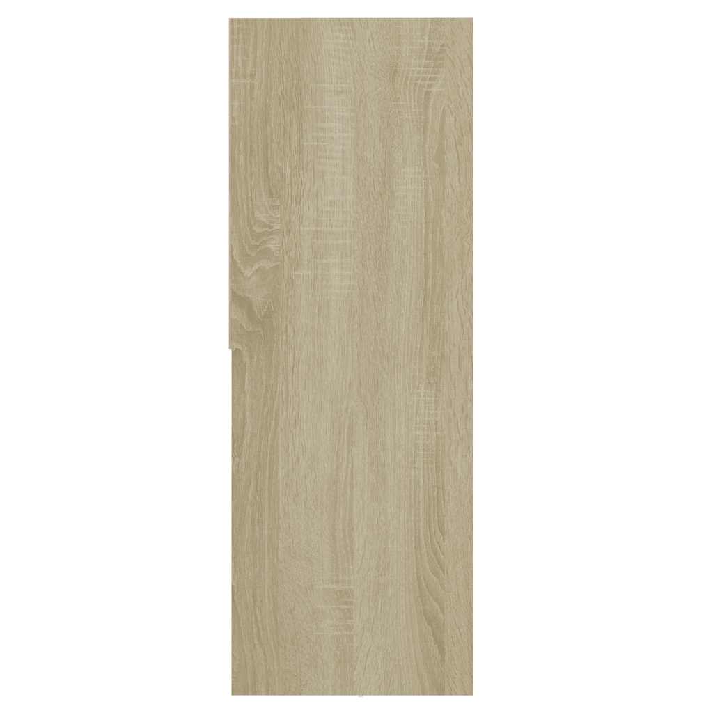 Estantería madera contrachapada color roble Sonoma 67x24x161 cm