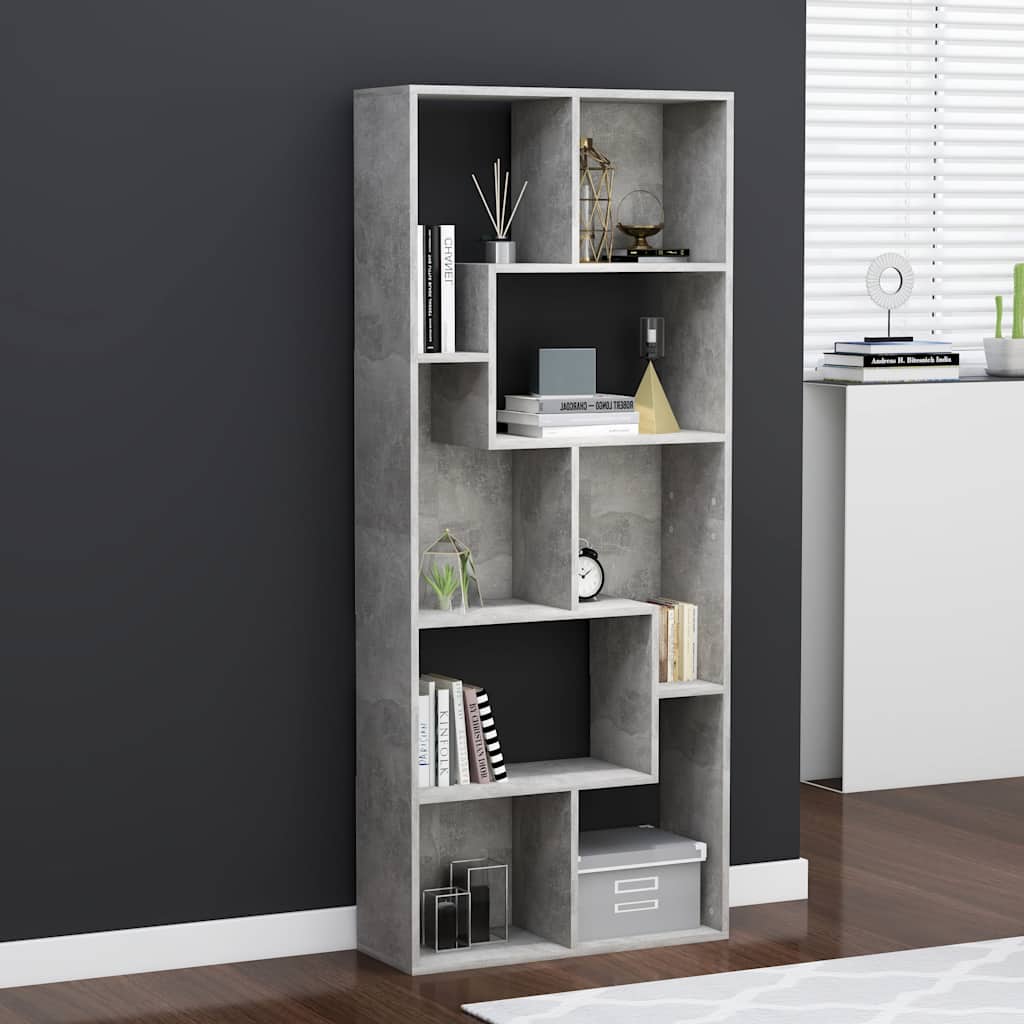 Estantería madera contrachapada color roble Sonoma 67x24x161 cm