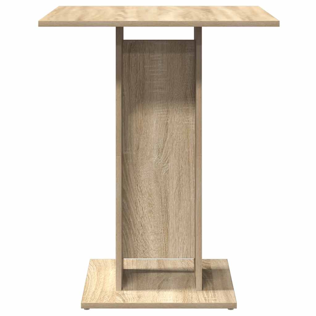 Mesa de bistró contrachapada color roble Sonoma 60x60x75 cm