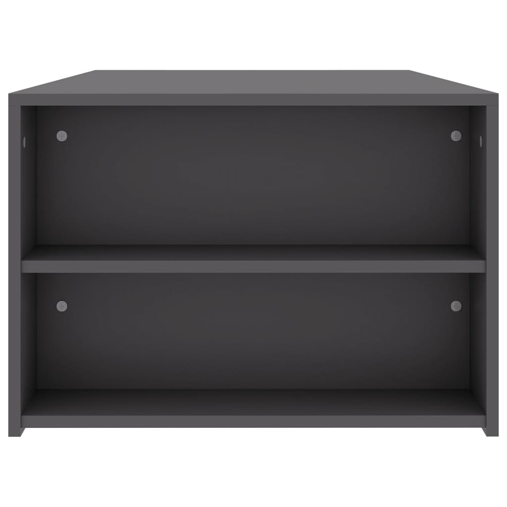 Mesa de centro de madera contrachapada gris 100x60x42 cm