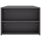 Mesa de centro de madera contrachapada gris 100x60x42 cm