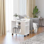 White plywood side table 70x35x55 cm