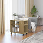 White plywood side table 70x35x55 cm