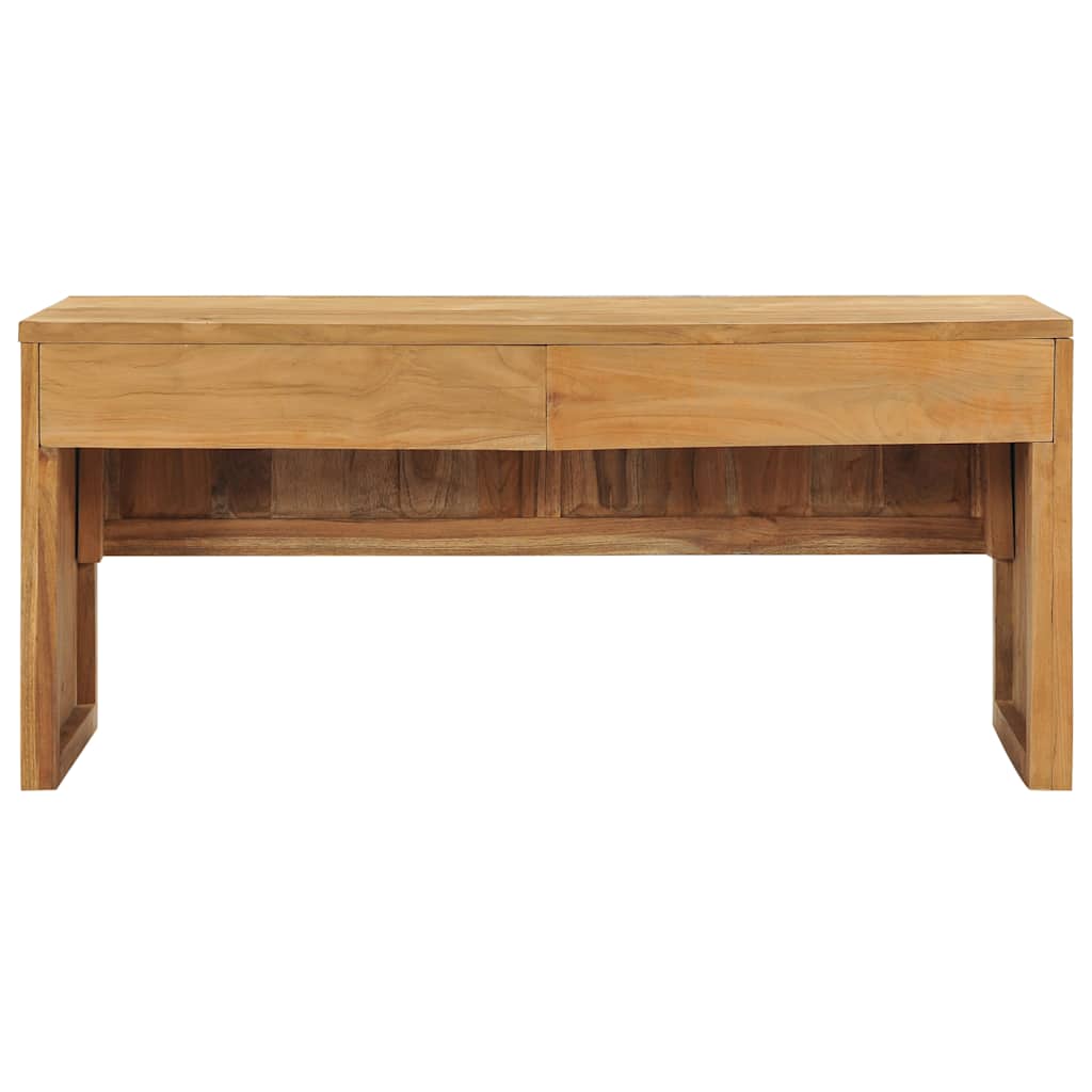 Mueble para TV de madera maciza de teca 100x35x45 cm