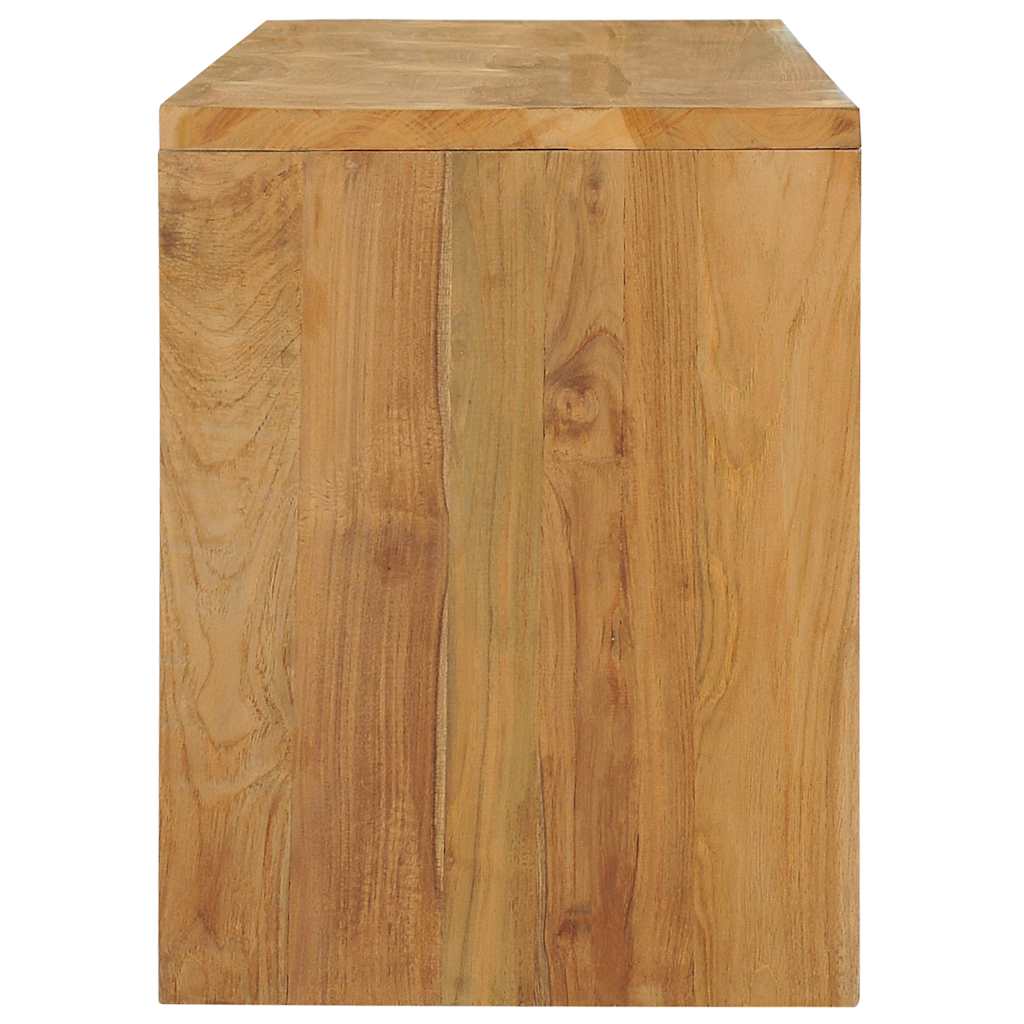 Mueble para TV de madera maciza de teca 100x35x45 cm