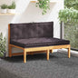 Cojines para muebles de palés 2 unidades algodón azul claro