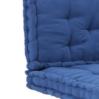 Cojines para muebles de palés 2 unidades algodón azul claro