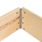 Collar de caja de pallet madera maciza de pino 100x100 cm