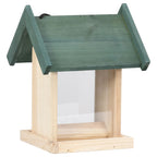 Comederos para pájaros 4 unidades madera de abeto