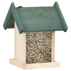 Comederos para pájaros 4 unidades madera de abeto