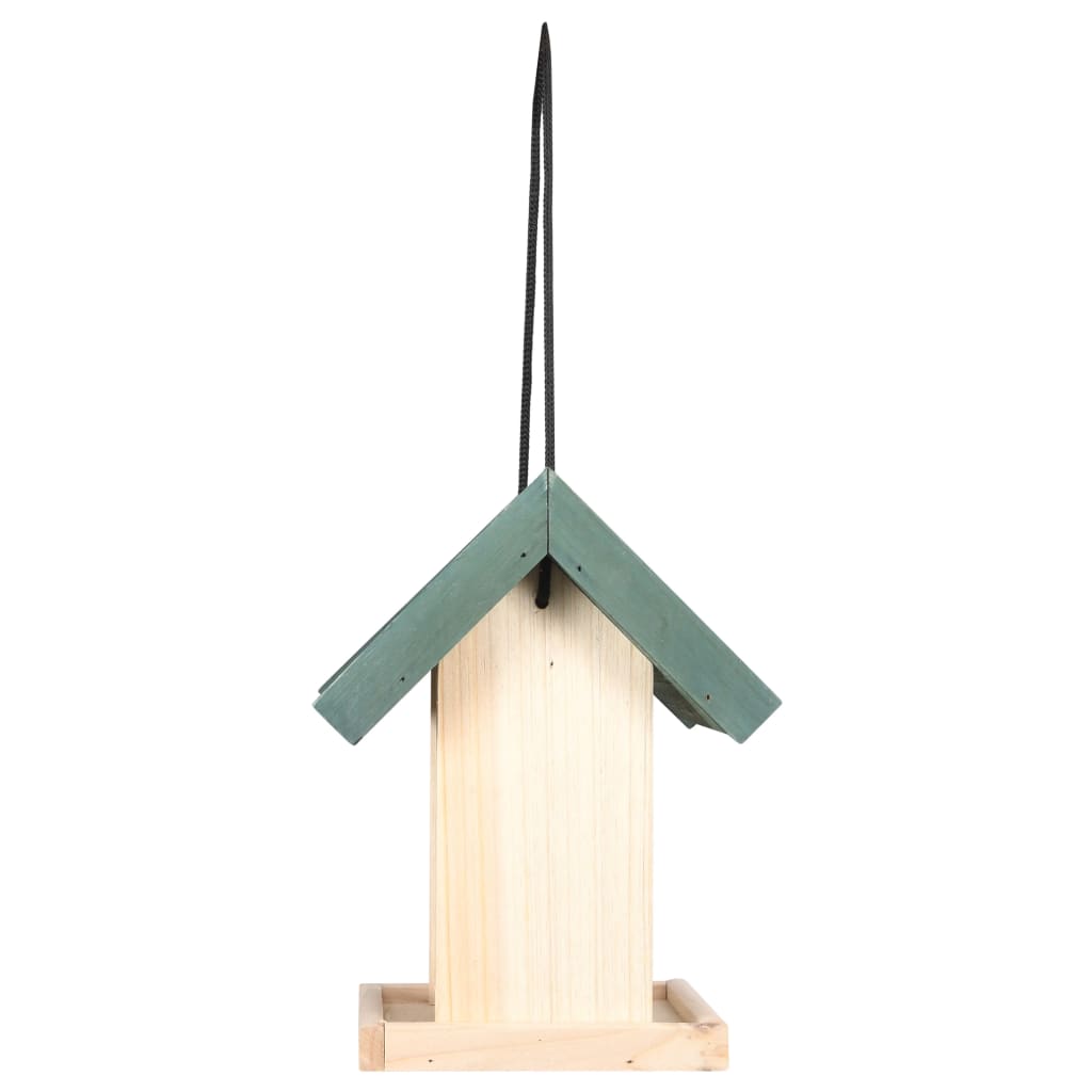 Comederos para pájaros 4 unidades madera de abeto