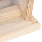 Comederos para pájaros 4 unidades madera de abeto