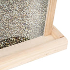 Comederos para pájaros 4 unidades madera de abeto
